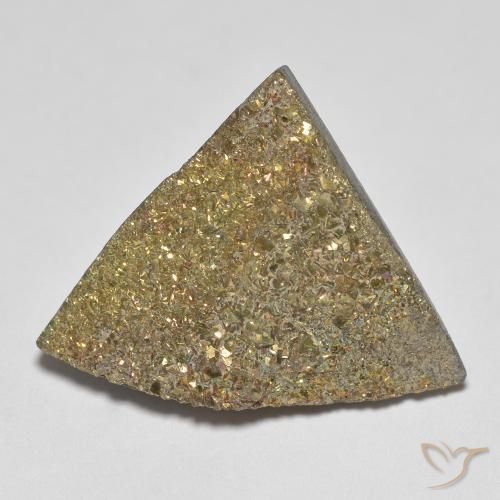 Pirite Arcobaleno Multicolore naturale da 11.12 ct, Taglio trillion, Opaco