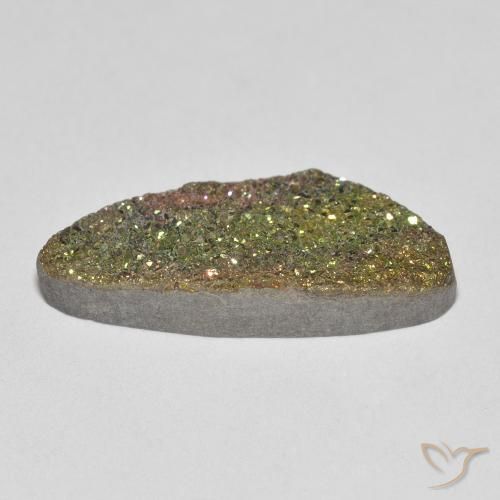Pirite Arcobaleno Multicolore naturale da 5.63 ct, Taglio a fantasia, Opaco