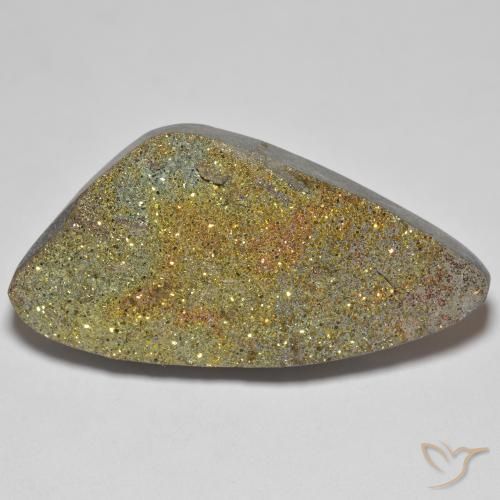 Pirite Arcobaleno Multicolore naturale da 25.92 ct, Taglio a fantasia, Opaco