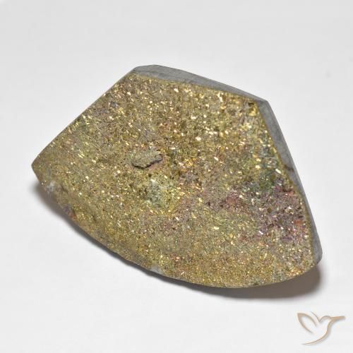 Pirite Arcobaleno Multicolore naturale da 41.18 ct, Taglio a fantasia, Opaco