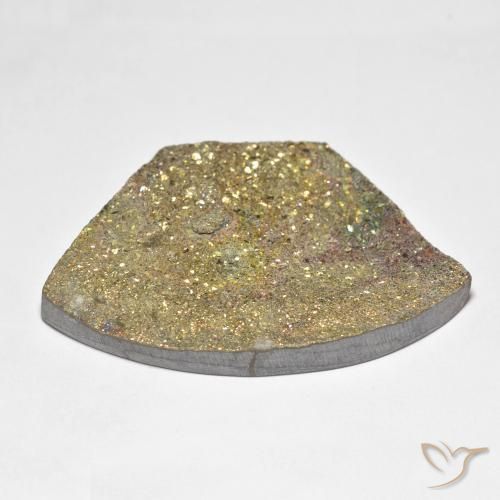 Pirite Arcobaleno Multicolore naturale da 41.18 ct, Taglio a fantasia, Opaco