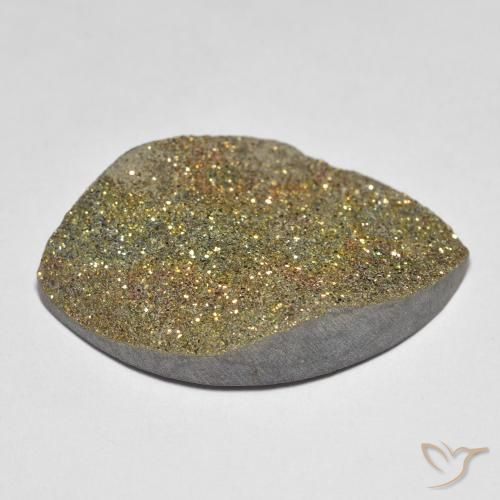 Pirite Arcobaleno Multicolore naturale da 17.11 ct, Taglio marquise, Opaco