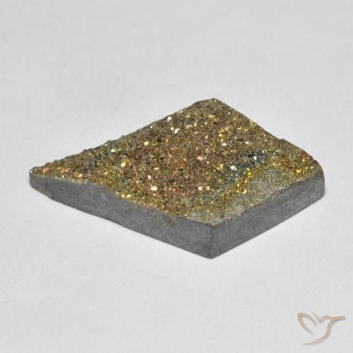 Pirite Arcobaleno Multicolore naturale da 5.13 ct, Taglio a fantasia, Opaco