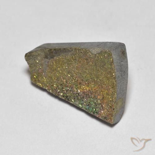 Pirite Arcobaleno Multicolore naturale da 6.12 ct, Taglio a fantasia, Opaco