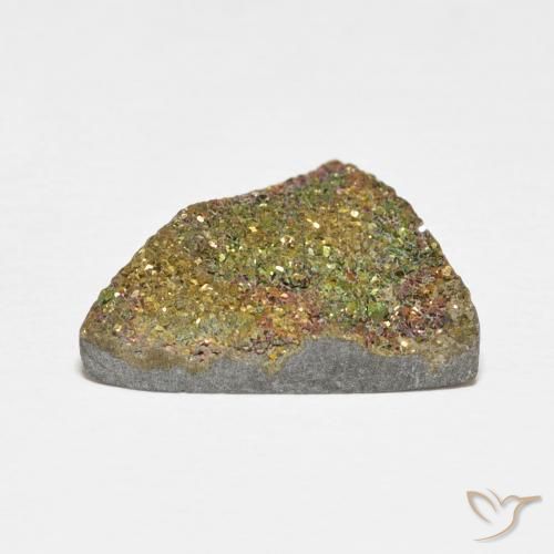 Pirite Arcobaleno Multicolore naturale da 7.72 ct, Taglio trillion, Opaco
