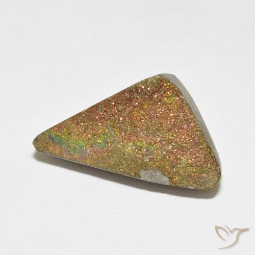 Pirite Arcobaleno Multicolore naturale da 10.28 ct, Taglio a fantasia, Opaco
