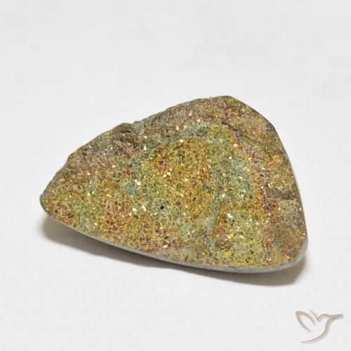 Pirite Arcobaleno Multicolore naturale da 15.46 ct, Taglio a fantasia, Opaco