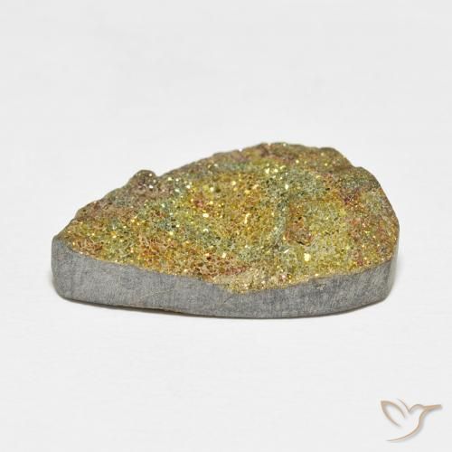 Pirite Arcobaleno Multicolore naturale da 15.46 ct, Taglio a fantasia, Opaco