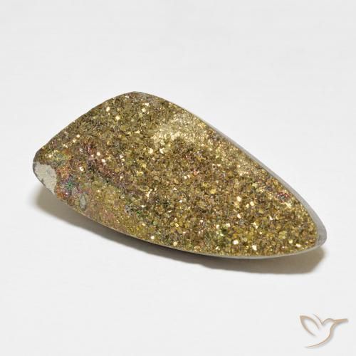 Pirite Arcobaleno Multicolore naturale da 16.56 ct, Taglio a fantasia, Opaco