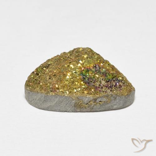 Pirite Arcobaleno Multicolore naturale da 8.38 ct, Taglio a fantasia, Opaco