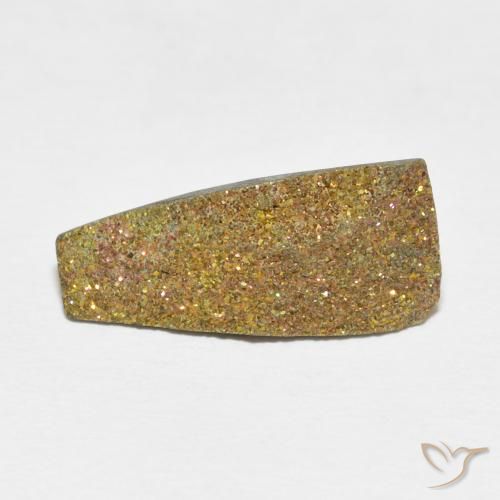 5.20ct Naturale Multicolore Pirite Arcobaleno, Taglio a fantasia, Opaco
