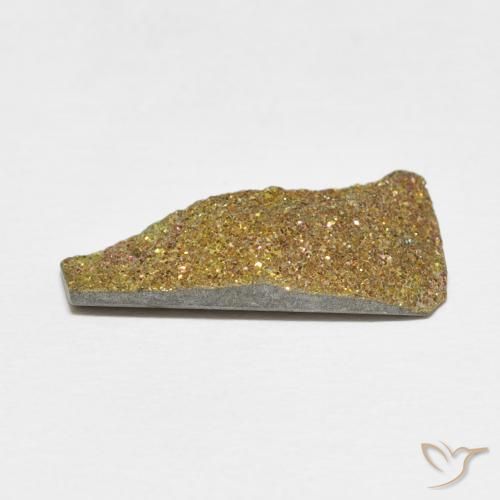 Pirite Arcobaleno Multicolore naturale da 5.20 ct, Taglio a fantasia, Opaco