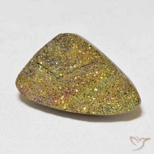 16.77ct Naturale Multicolore Pirite Arcobaleno, Taglio a fantasia, Opaco