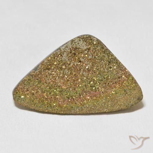 13.00ct Naturale Multicolore Pirite Arcobaleno, Taglio a fantasia, Opaco