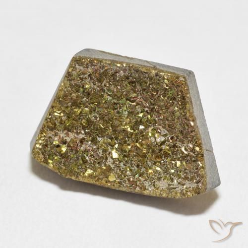 Pirite Arcobaleno Multicolore naturale da 12.28 ct, Taglio a fantasia, Opaco