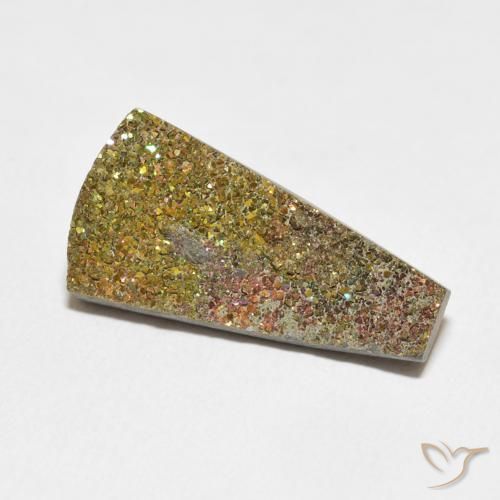 Pirite Arcobaleno Multicolore naturale da 7.74 ct, Taglio a fantasia, Opaco
