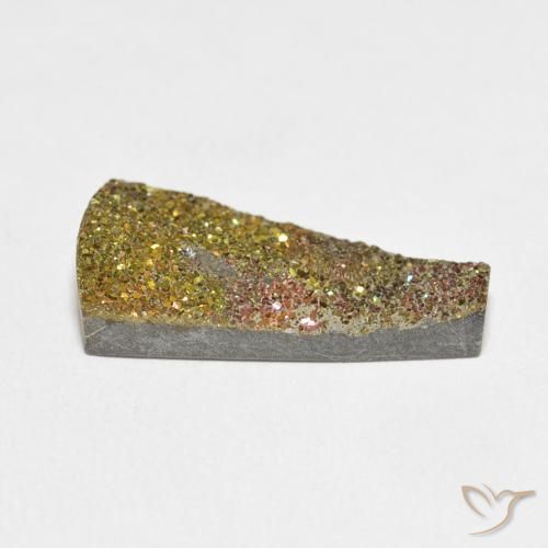 Pirite Arcobaleno Multicolore naturale da 7.74 ct, Taglio a fantasia, Opaco