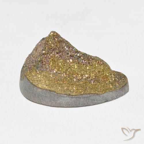 Pirite Arcobaleno Multicolore naturale da 13.11 ct, Forma a pera, Opaco