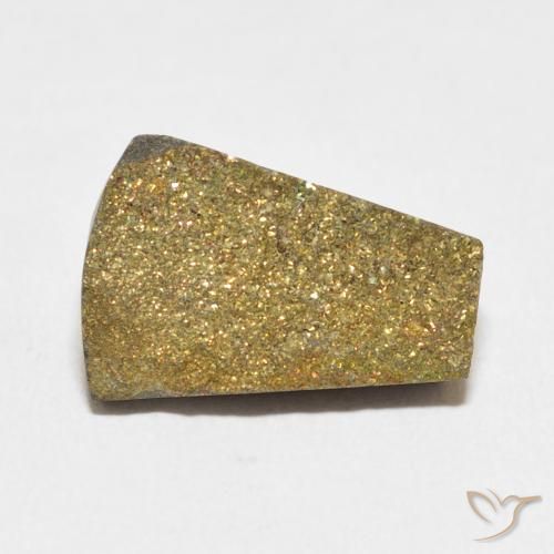 6.39ct Naturale Multicolore Pirite Arcobaleno, Taglio a fantasia, Opaco