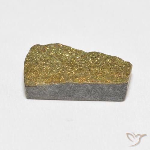 Pirite Arcobaleno Multicolore naturale da 6.39 ct, Taglio a fantasia, Opaco