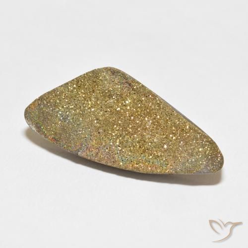 Pirite Arcobaleno Multicolore naturale da 22.93 ct, Taglio a fantasia, Opaco
