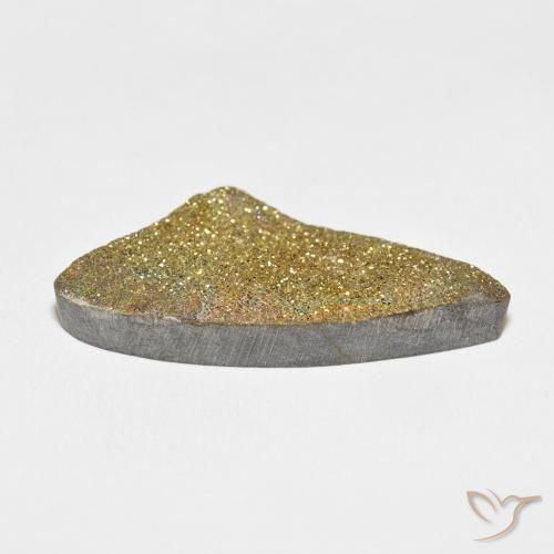 Pirite Arcobaleno Multicolore naturale da 22.93 ct, Taglio a fantasia, Opaco