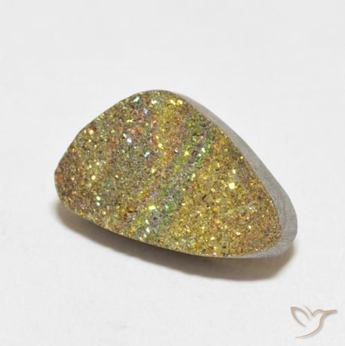 Pirite Arcobaleno Multicolore naturale da 5.60 ct, Taglio a fantasia, Opaco