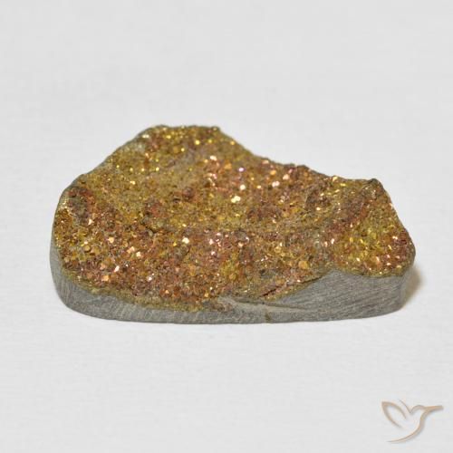 Pirite Arcobaleno Multicolore naturale da 11.55 ct, Taglio a fantasia, Opaco