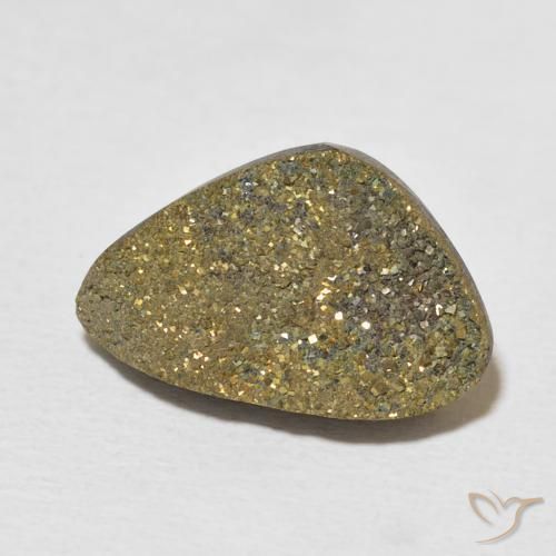 Pirite Arcobaleno Multicolore naturale da 7.58 ct, Taglio a fantasia, Opaco