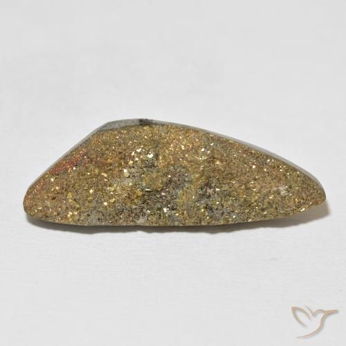 20.49ct Naturale Multicolore Pirite Arcobaleno, Taglio a fantasia, Opaco