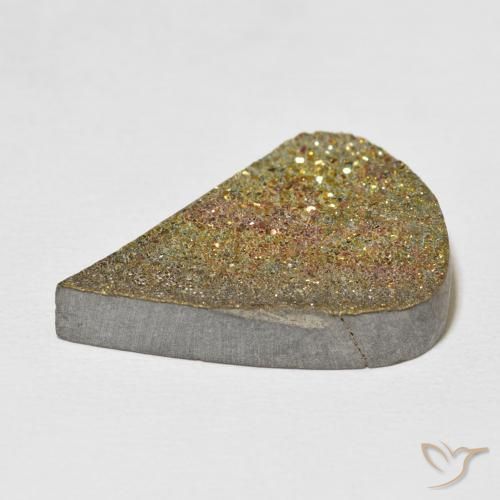 Pirite Arcobaleno Multicolore naturale da 20.03 ct, Forma a pera, Opaco
