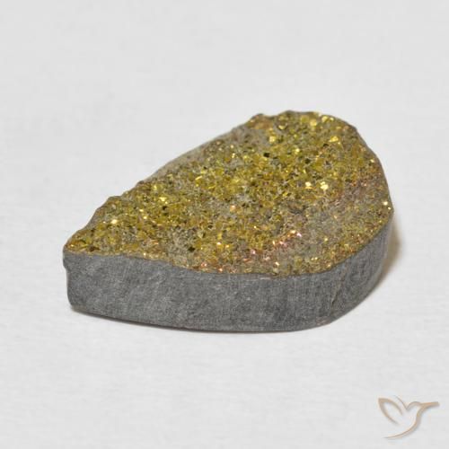 Pirite Arcobaleno Multicolore naturale da 6.87 ct, Forma a pera, Opaco