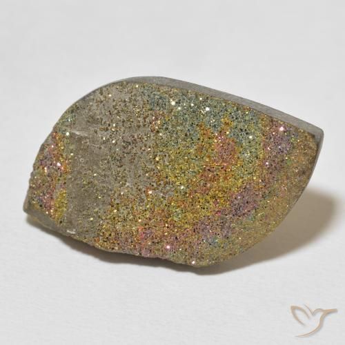 Pirite Arcobaleno Multicolore naturale da 23.02 ct, Taglio a fantasia, Opaco