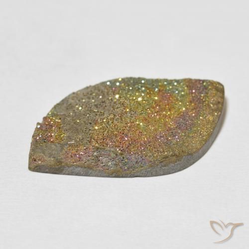 Pirite Arcobaleno Multicolore naturale da 23.02 ct, Taglio a fantasia, Opaco