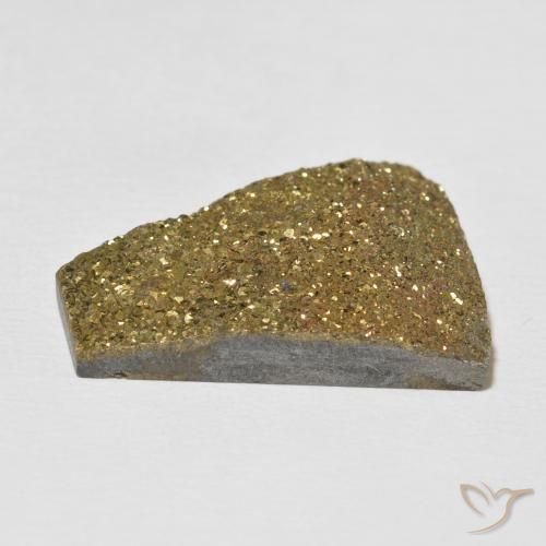 Pirite Arcobaleno Multicolore naturale da 22.38 ct, Taglio a fantasia, Opaco