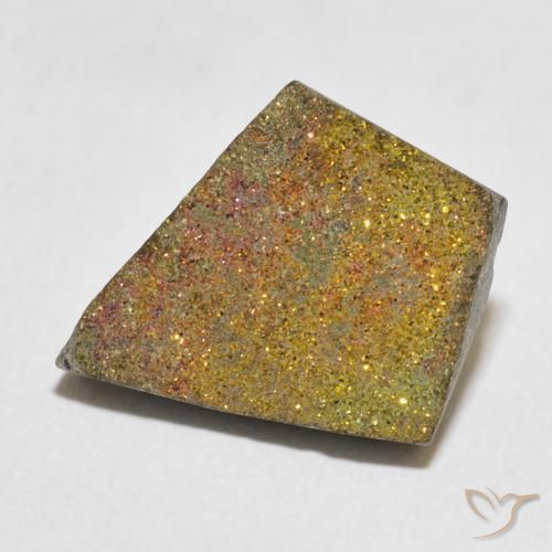 Pirite Arcobaleno Multicolore naturale da 5.04 ct, Taglio a fantasia, Opaco