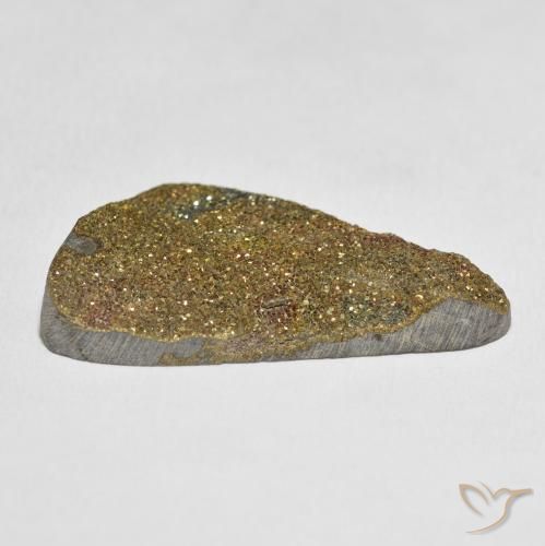 Pirite Arcobaleno Multicolore naturale da 30.17 ct, Taglio a fantasia, Opaco