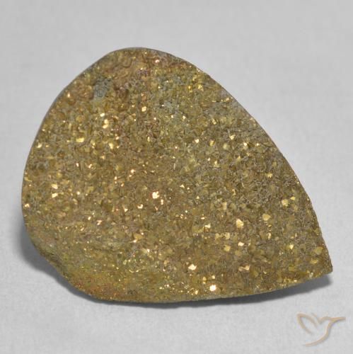 Pirite Arcobaleno Multicolore naturale da 13.48 ct, Forma a pera, Opaco