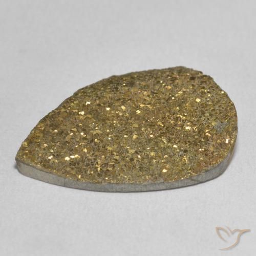 Pirite Arcobaleno Multicolore naturale da 13.48 ct, Forma a pera, Opaco