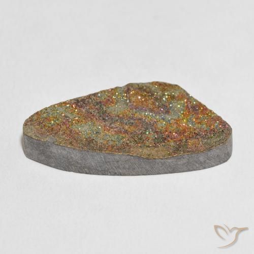 Pirite Arcobaleno Multicolore naturale da 21.38 ct, Taglio a fantasia, Opaco
