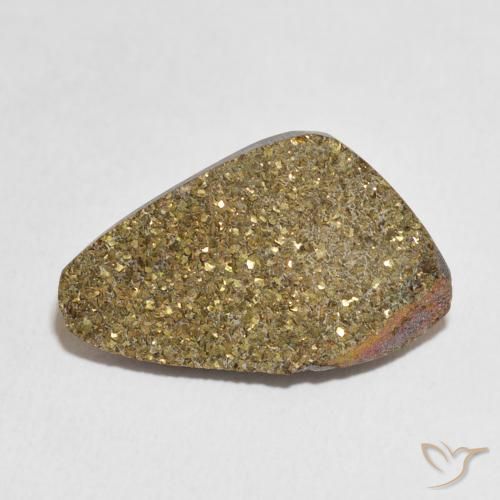 10.13ct Naturale Multicolore Pirite Arcobaleno, Taglio a fantasia, Opaco