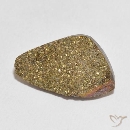 Pirite Arcobaleno Multicolore naturale da 10.13 ct, Taglio a fantasia, Opaco