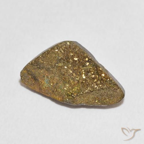 Pirite Arcobaleno Multicolore naturale da 4.50 ct, Taglio a fantasia, Opaco