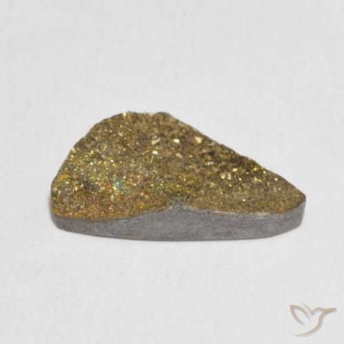 Pirite Arcobaleno Multicolore naturale da 4.50 ct, Taglio a fantasia, Opaco