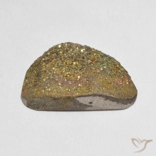 Pirite Arcobaleno Multicolore naturale da 17.03 ct, Taglio a fantasia, Opaco