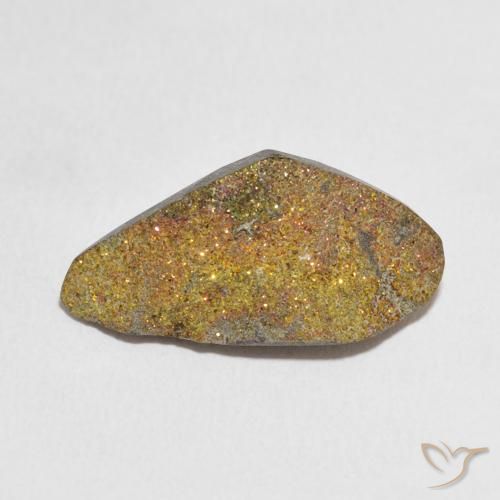7.49ct Naturale Multicolore Pirite Arcobaleno, Taglio a fantasia, Opaco
