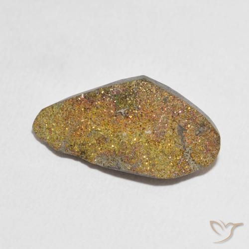 Pirite Arcobaleno Multicolore naturale da 7.49 ct, Taglio a fantasia, Opaco