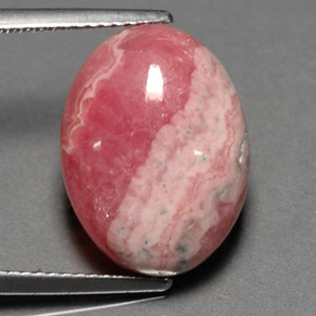 Rodocrosite naturale multicolore da 12,06 ct, taglio ovale, opaco