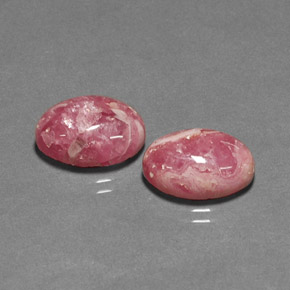 Rodocrosite naturale multicolore da  ct, taglio ovale, opaco