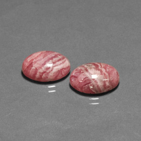 Rodocrosite naturale multicolore da  ct, taglio ovale, opaco